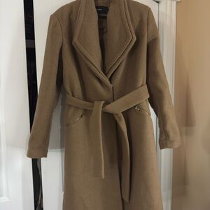Vero Moda Camel Trench Coat with Belt